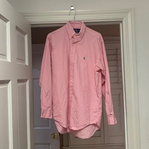 Mens medium classic fit pink Ralph Lauren button down